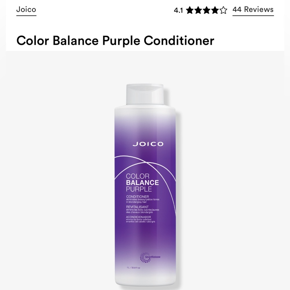 Joico Color Balance Purple Conditioner 33.8 Fluid Ounces